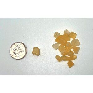 Bead Yellow Calcite Chip Jewelry 2.6 Ounces Entire Bag
